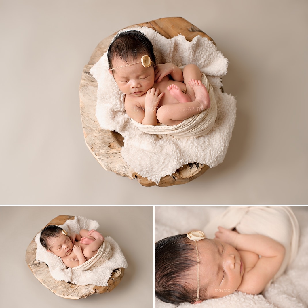 Richmond BC Newborn Photographer driftwood bowl