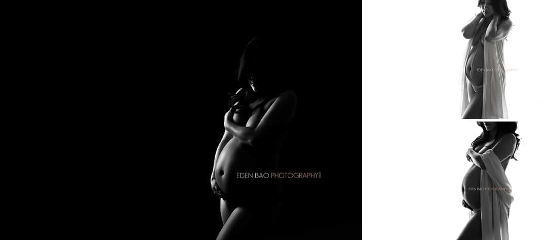 Seattle WA Maternity Photographer black and white