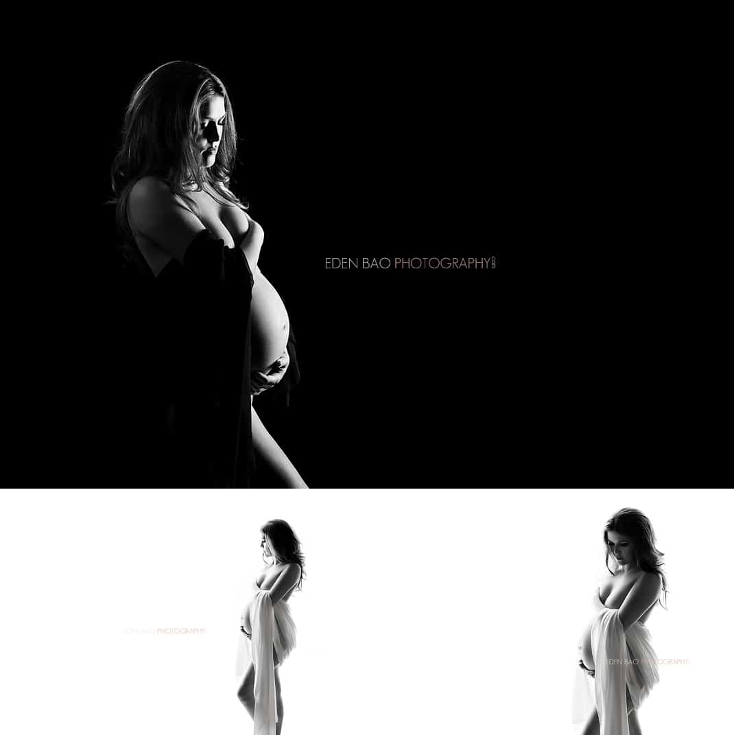 Seattle WA Maternity Photogapher black and white
