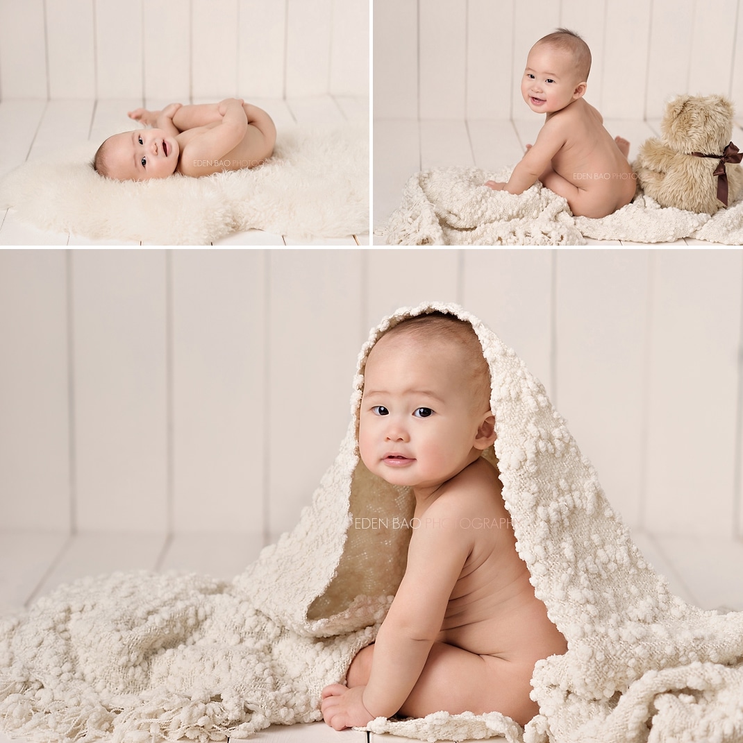 Seattle Baby Photographer cream background