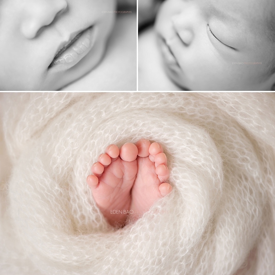 Newborn Photography Seattle baby closeup details
