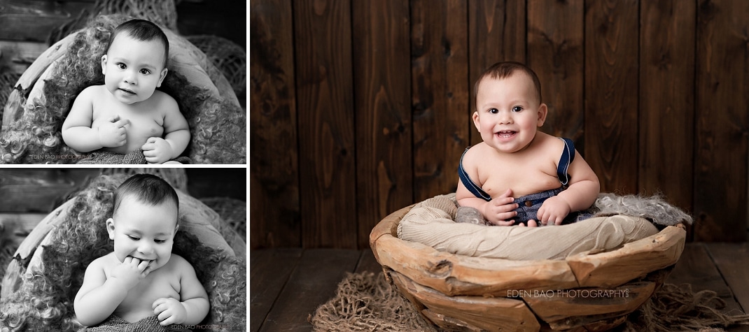 Baby Photographer Seattle wood bowl