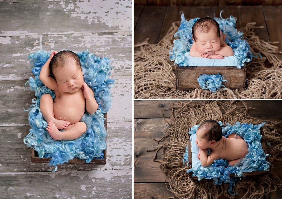 Baby Photography Seattle wooden box