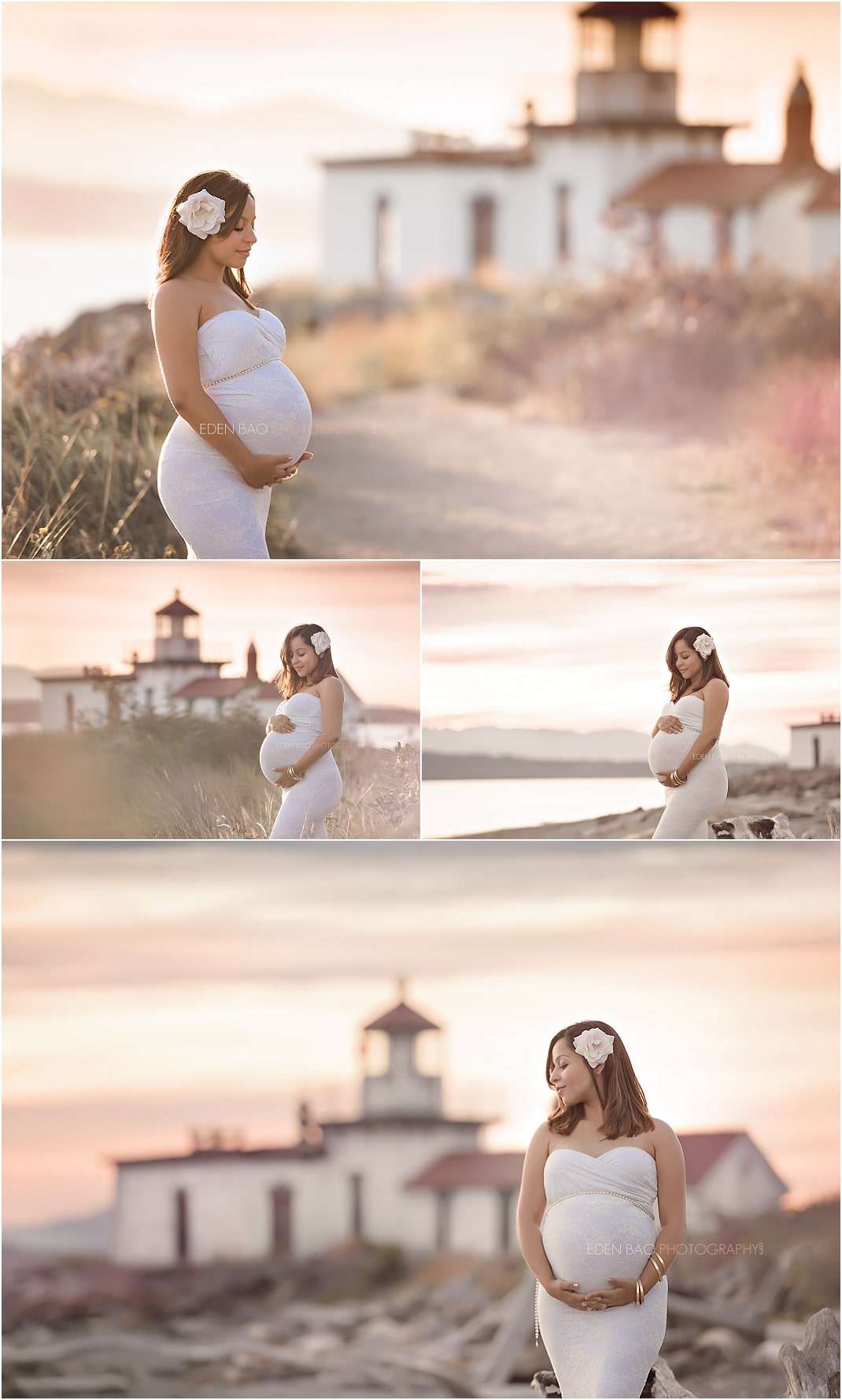 Bothell Maternity Photographer Discovery Park Lighthouse