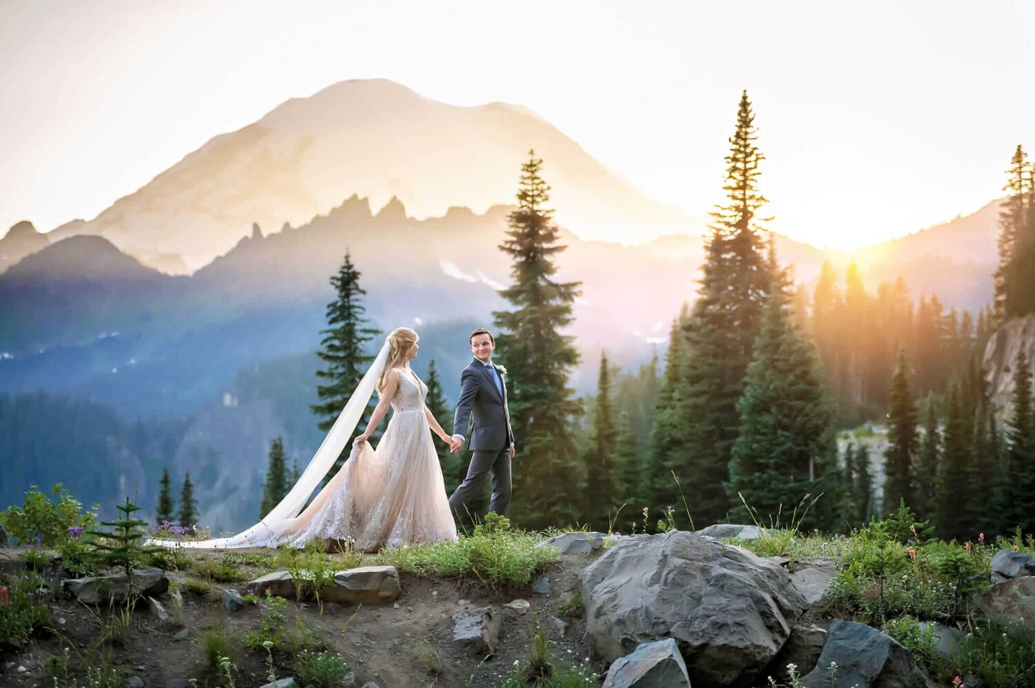 Mountain Rainier Seattle Wedding Photographer