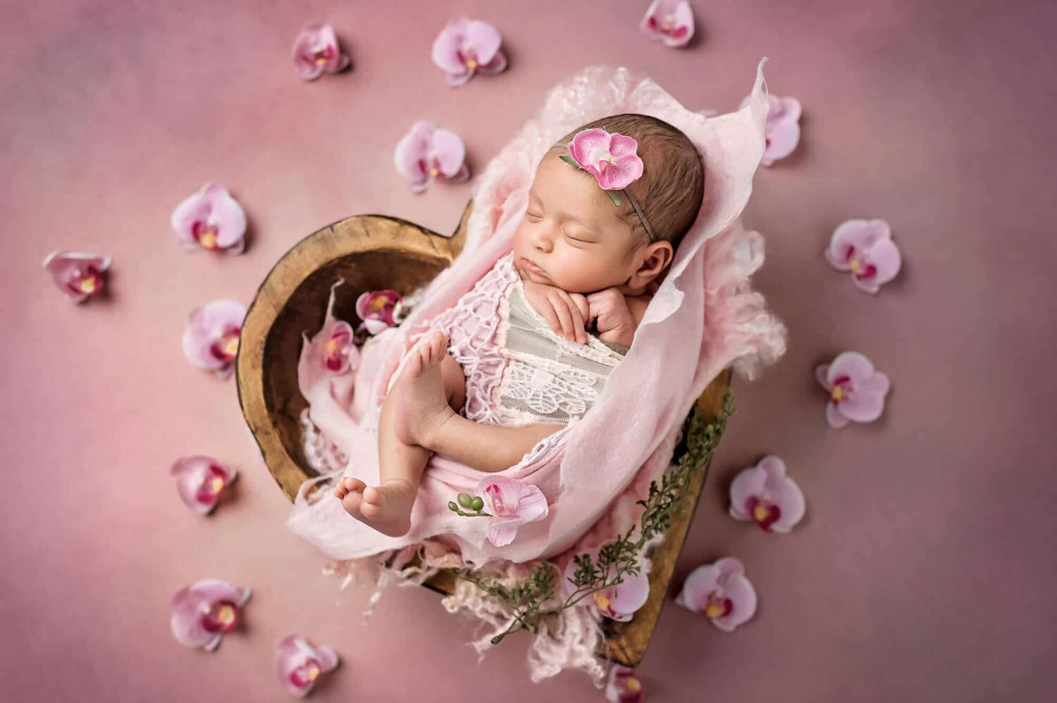 Newborn Heart Bowl Pink Eden Bao