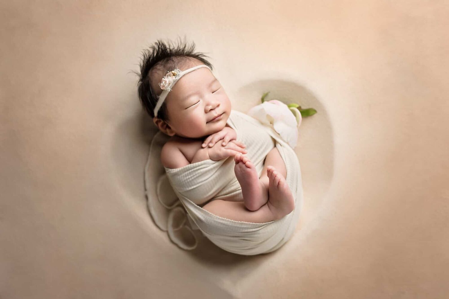 Newborn Heart Bowl Tan Eden Bao