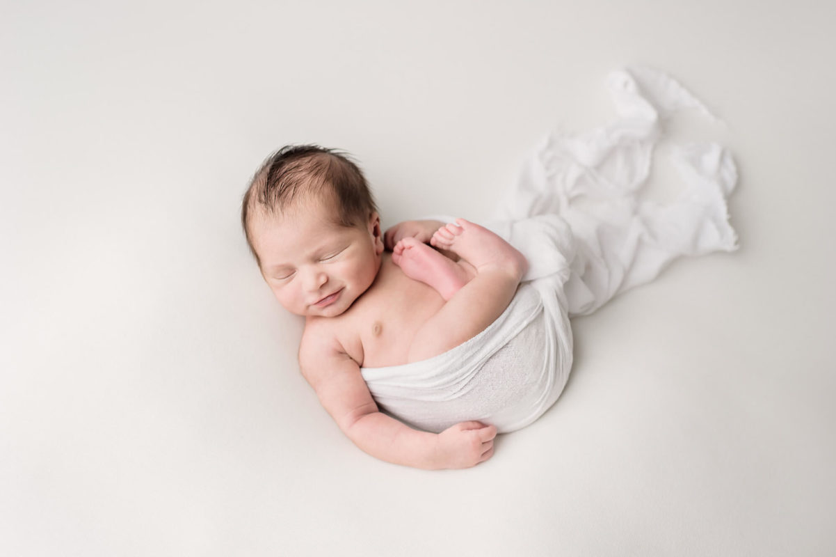 Newborn boy simple wrap Eden Bao