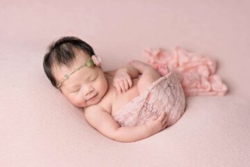 Pink Backdrop Newborn Eden Bao
