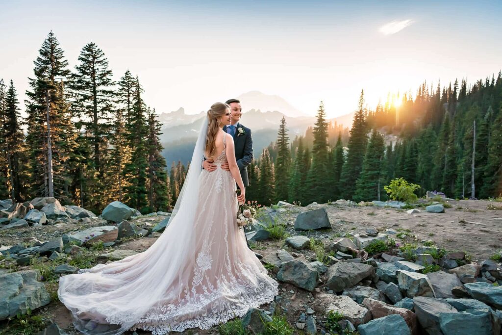 Rainier Mountain Seattle Wedding Photographer
