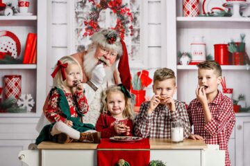 Santa kitchen mini session Seattle Photographer