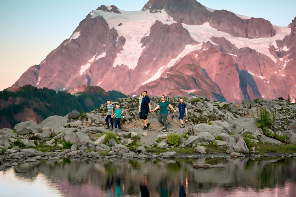 Shuksan Mountain Adventure Family Photographer Seattle Everett Bellingham