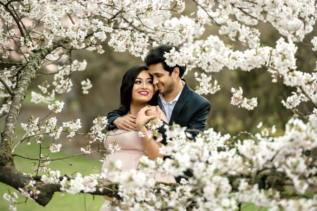 Washington Park Arboretum Seattle Cherry Blossom Couple Photographer