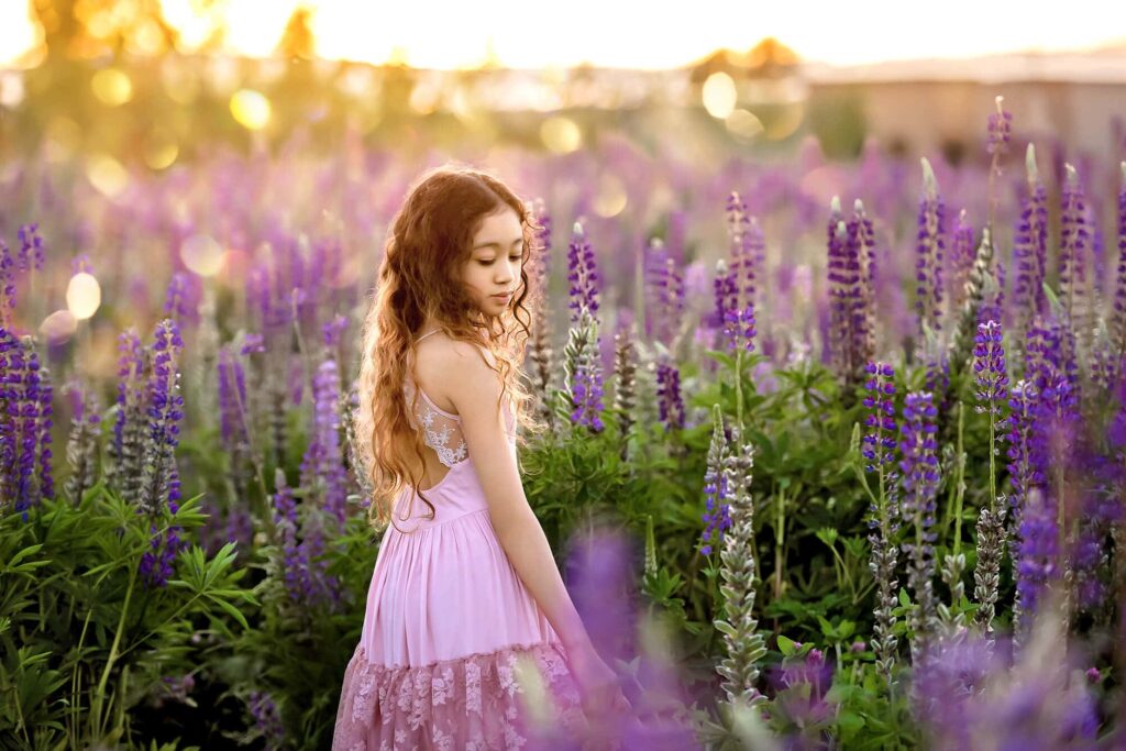 Lupine Flowers Seattle Family Photographer