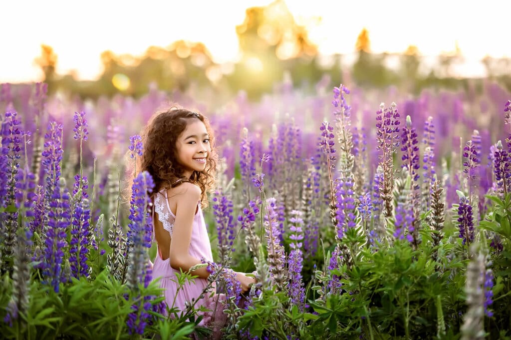 Lupine Wildflowers Seattle Family Photographer