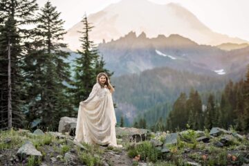 Boho Dress Mt Rainier Adventure Seattle Photographer