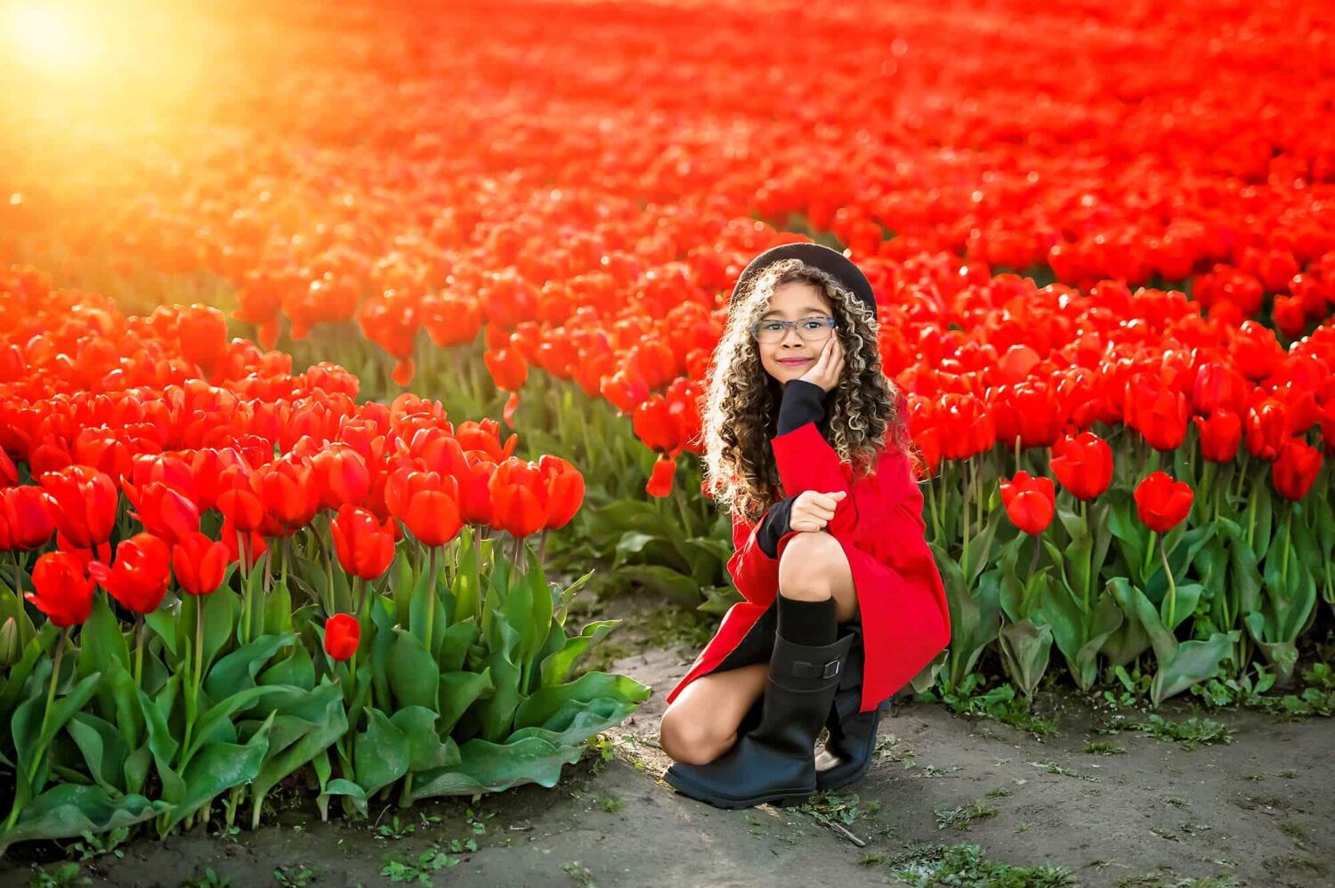Tulip Festival Chilliwack Family Photo